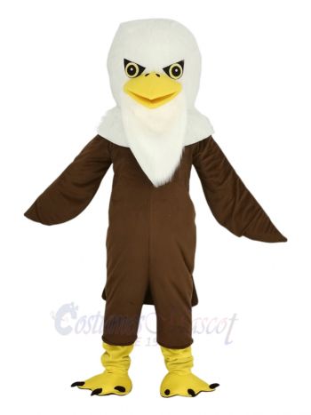  Brown Long Wool Eagle Mascot Costume Animal