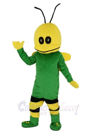 Green Bee Mascot Costume Insect