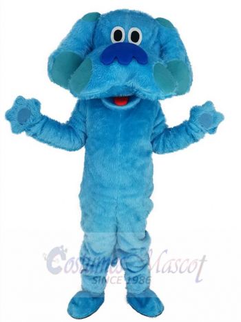 Cute Light Blue Dog Mascot Costume Blue's Clues Cartoon