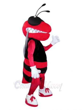 Cute Red and Black Hornet Bee Mascot Costumes