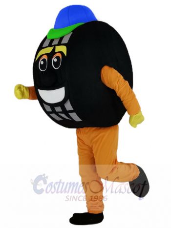 Friendly Auto Tyre Cab Tire Mascot Costume