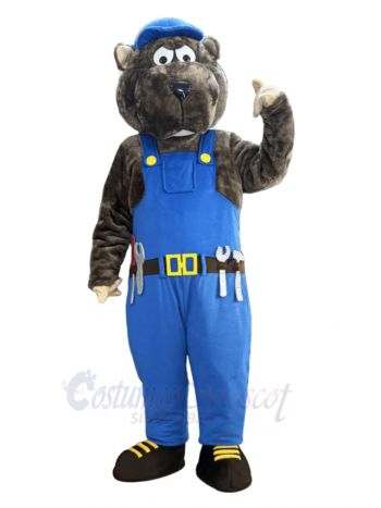 Gopher Worker Mascot Costume Animal