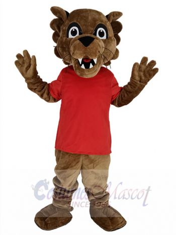 Brown Cougar Paws Mascot Costume Animal