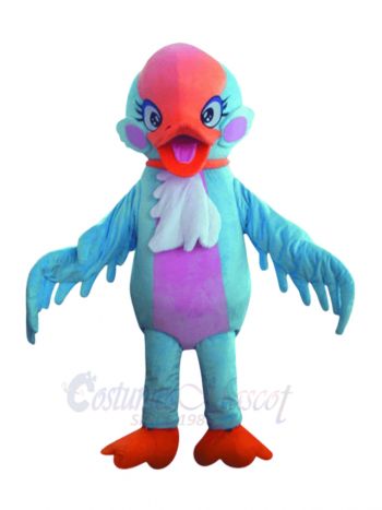 Blue Swan Bird Mascot Costumes