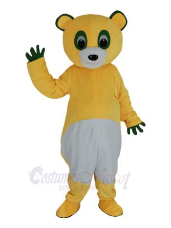 Yellow Bear Mascot Costume Animal