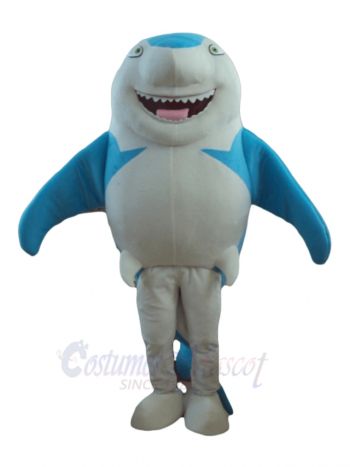 Cute Blue Smile Shark Mascot Costumes