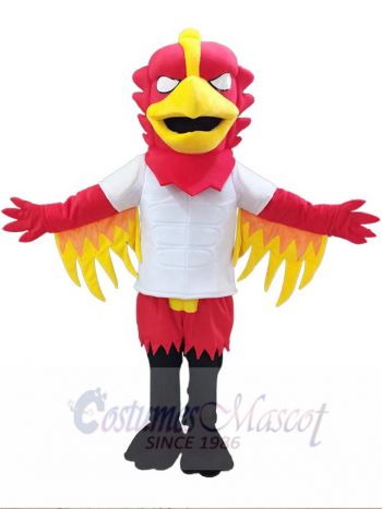 Fire Storm Fierce Red Eagle Phoenix Mascot Costume Animal