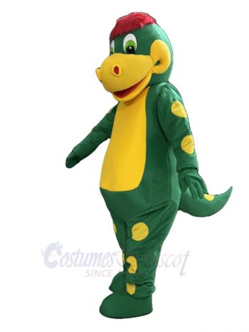 Green Dinosaur Mascot Costume Animal