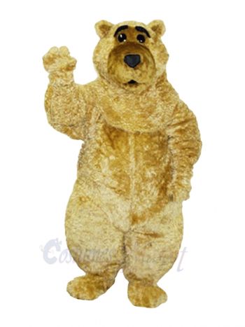 Boris Bear Curly Mascot Costume