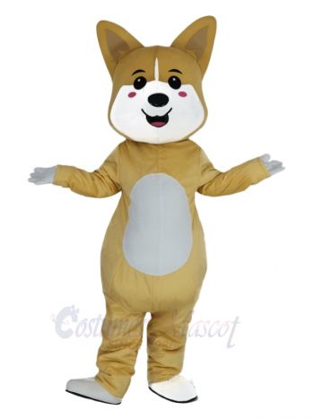 Yellow Lucky Dog Mascot Costume Animal