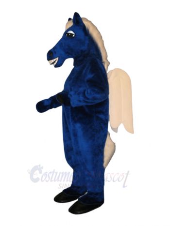 Cute Blue Pegasus Horse Mascot Costumes