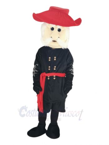 Rebel with Red Hat Mascot Costume People