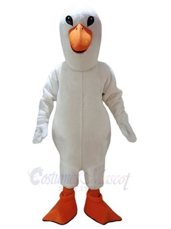 White Goose Mascot Costume Animal