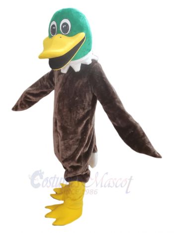 Green Head Duck Mascot Costume Animal