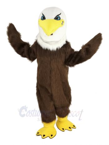 Fierce Brown Eagle Bird Mascot Costume Animal