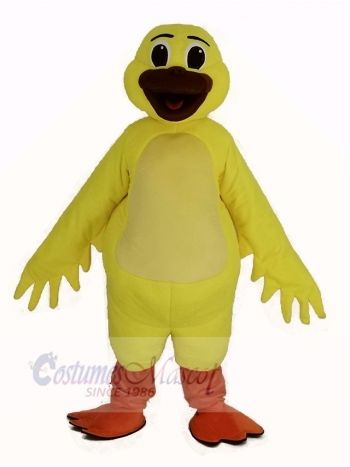 Yellow Waddles Duck Mascot Costume Animal