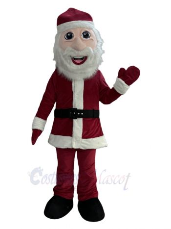 Cute St. Nicholas Man Mascot Costume People