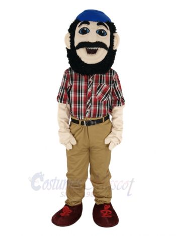 Happy Lumberjack Mascot Costume People