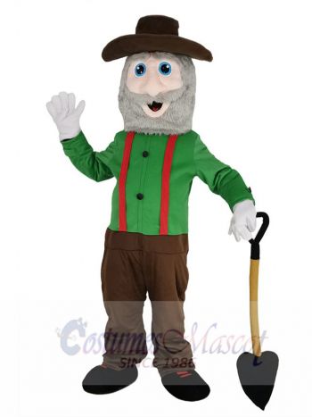 Old Miner Man Mascot Costume People