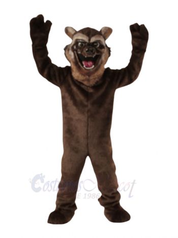 Cute Wolverine Wolf Mascot Costume