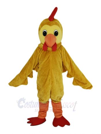 Yellow Cock Rooster Mascot Costume Animal