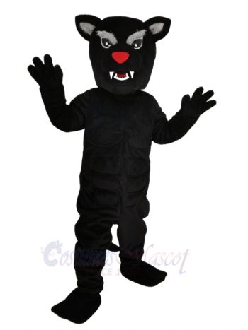 Black Panther with Red Nose Mascot Costume Animal