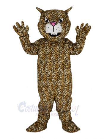 Cute Brown Big Cat Leopard Mascot Costume Animal