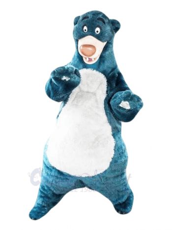 Funny Blue Bear Mascot Costume