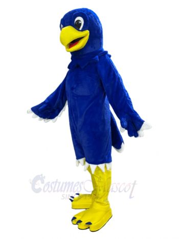 Blue College Hawk Mascot Costume Animal