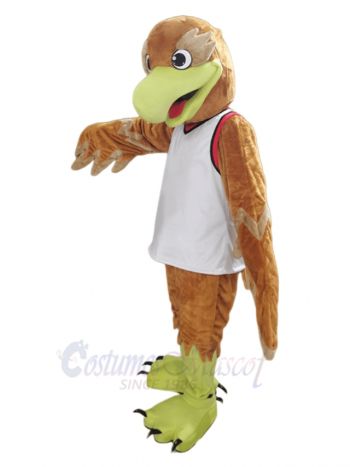 Brown Hawk Mascot Costume Animal