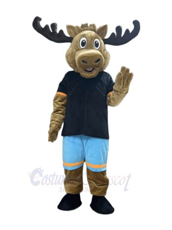 Bighorn Moose Mascot Costume Animal