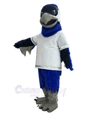 Giant Blue Hawk Mascot Costume Animal