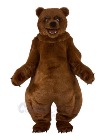 Thickset Brown Bear Mascot Costume